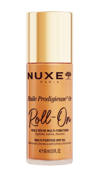 NUXE Huile Prodigieuse Or Roll - On Olio Multifunzione per Viso e Corpo 60 ml